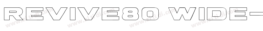 Revive80 wide字体转换
